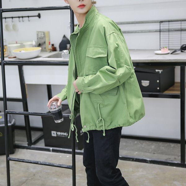 

fashion jacket foreman's big size coat men's 2 021 spring casual, Black;brown