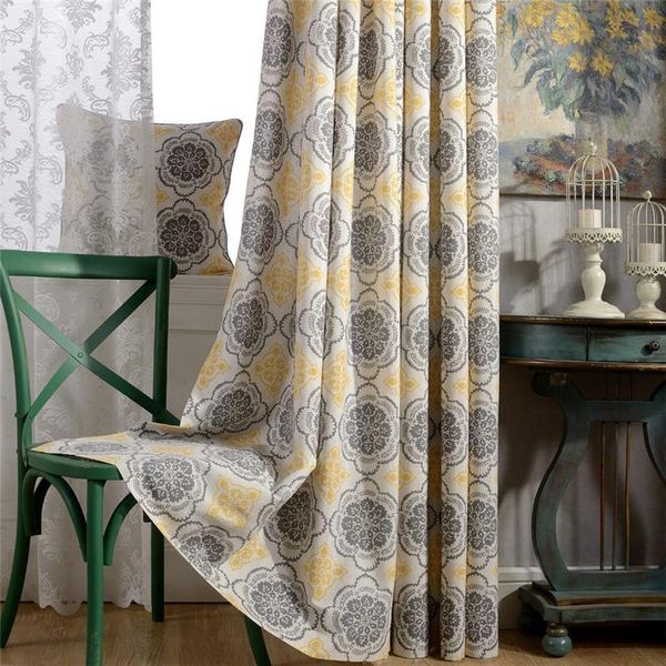 

curtain & drapes red gray blackout curtains for living room print farmhouse el cafe window door panels cotton polyester fabric valance