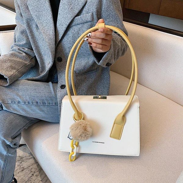 

cross body contrast color armpit bag 2021 fashion high-quality pu leather women's designer handbag large capacity shoulder bags