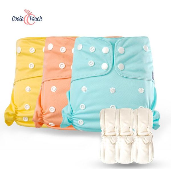 

diaper cover reusable diapers baby cloth born pocket 3 pairs of pants +
