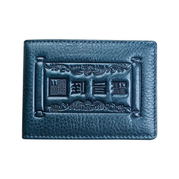 

card holders handmade real leather man driver's license cover genuine lychee pattern driver holder po bag, Brown;gray