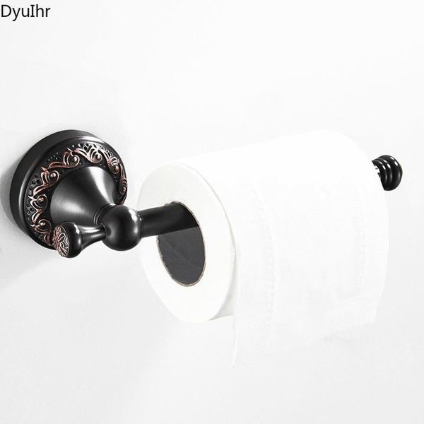 

toilet paper holders dyuihr retro black wall-mounted towel rack copper material antique craft roll rod bathroom accessories