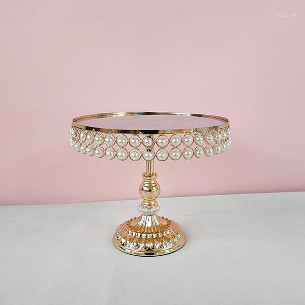 

other bakeware 1pcs-5pcs style pearl cake stand gold cupcake home party1