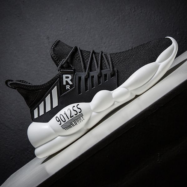 

man sneakers casual shoes men leisure street comfortable black sport shoes male sneakers footwear zapatillas hombre deportiva