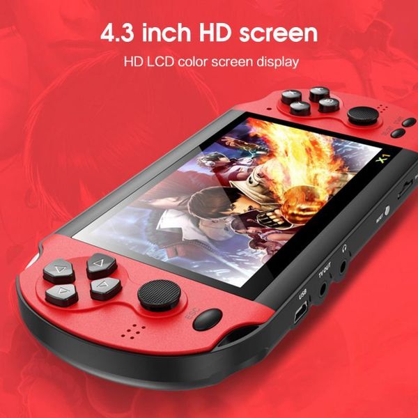 

game controllers & joysticks handheld console nostalgic 4.3 inch hd large screen 8g built-in 10,000 games classic christmas gift