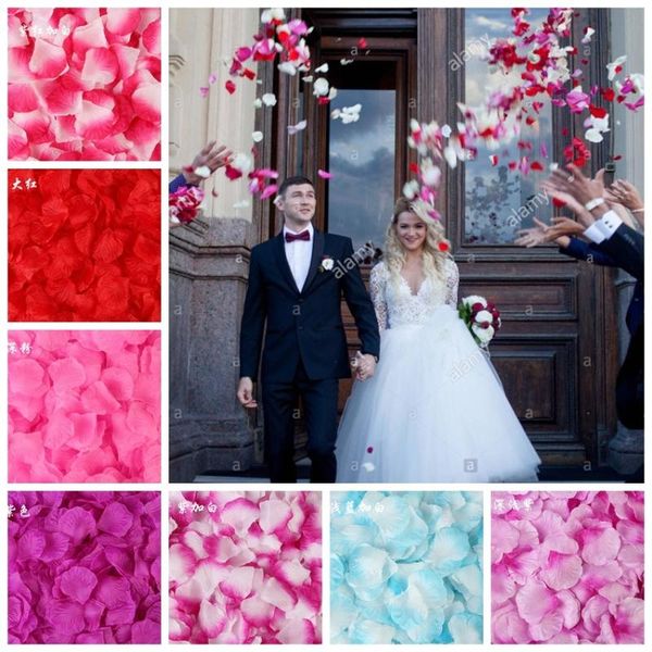 

other accessories 100pcs 5*5cm silk rose petals for wedding decoration romantic artificial flower accories, White