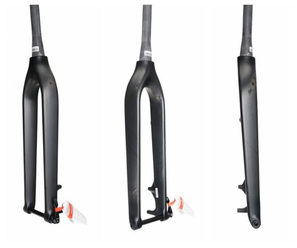 

bike forks toseek full carbon fiber ud 29er mtb fork bicicletas rigid mountain forktapered cone thru axle 15mm bicycle