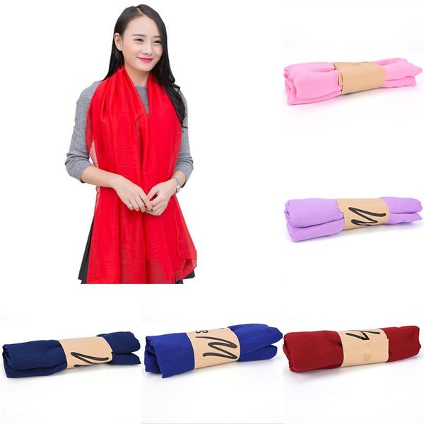 

scarves shawl long candy colors soft cotton scarf wrap, Blue;gray