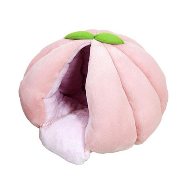 

kennels & pens funny fruit design cat house nest winter warm pet mat pumpkin cute modeling dog for small teddy bed