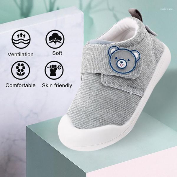 

first walkers baby shoes prewalkers non-slip cartoon bear toddlers steps for girls boys size 14/16 breathable1