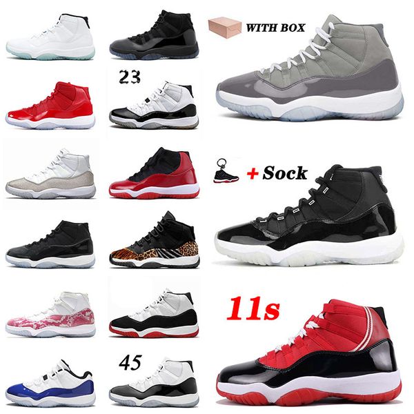 

shoes basketball 11 11s xi 25th anniversary jumpman 23 low wmns concord bred cool grey space jam sneakers 36-47
