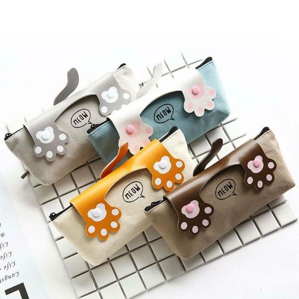 

cat pencil case fabric beauty school supplies stationery gift box bag students gifts bags