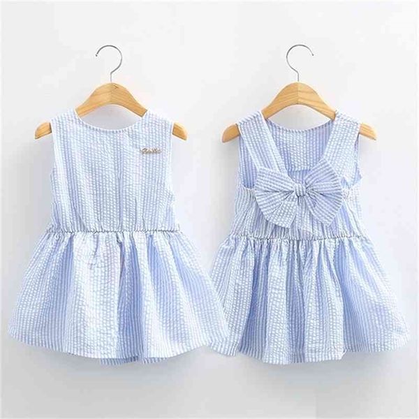 

summer 2 3 4 6 8 10t years children birthday strip backless princess elegant bow kids party dance prom little girls dresses 210701, Red;yellow