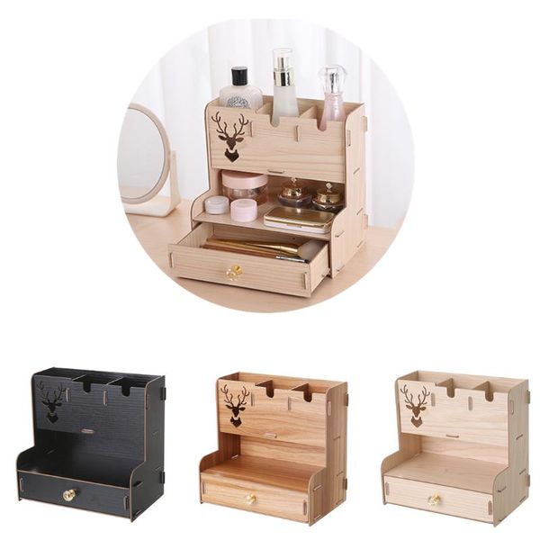 

cosmetic storage box office shelf multifunctional deskorganizer boxes & bins