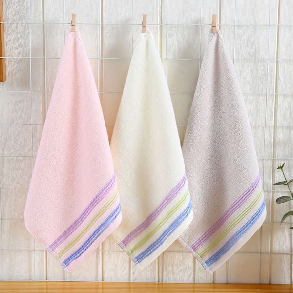 

cotton dafang towel 35 * 35 kindergarten children's face square baby cotton thickened absorbent, White