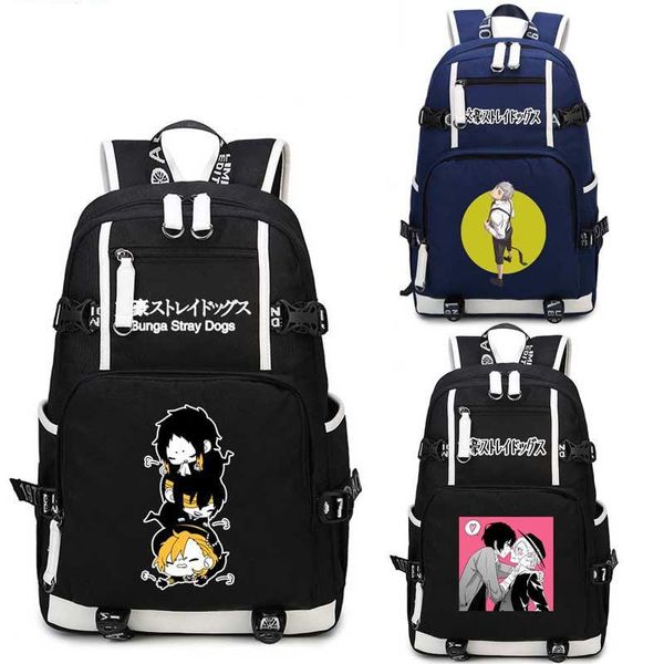 

backpack bungo stray dogs cartoon student school shoulder bags cosplay teenage casual laptravel bag