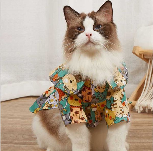 

cat costumes clothes small cats vest casual warm kitten shirt