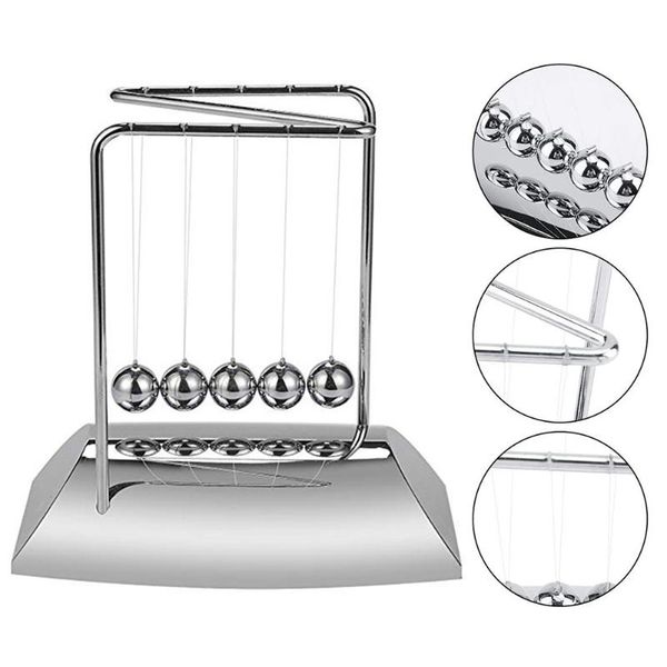 

decorative objects & figurines cradle desk table decor metal pendulum ball ton physics science steel balance for desktop