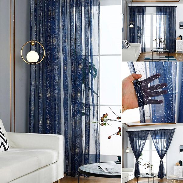 

curtain & drapes embroidered tulle curtains simple fashion for living room bedroom window home textile tende camera da letto
