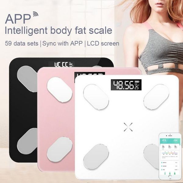 

bathroom & kitchen scales weight floor digital body fat bluetooth electronic mini smart bmi composition analyzer with app
