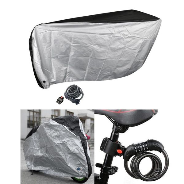 

bike locks cover scooter waterproof uv protect coat 5-digit cable lock