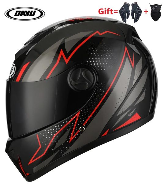 

gifts full face motorcycle helmet with dual lens motorbike double visors dirt bike helmets for adults