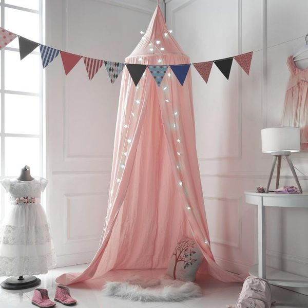 

mosquito net princess bed canopy kids girls room decor baby girl decoration play tent round dome cotton d20