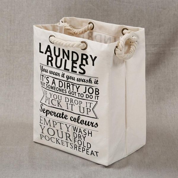 

laundry bags foldable bag canvas rope clothing travel underwear shoe finishing