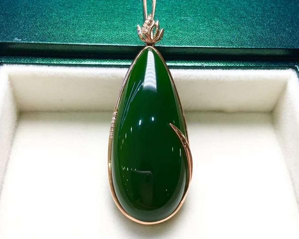 

lockets 18k gold inlaid jasper enamel blue heart drop pendantj07#, Silver
