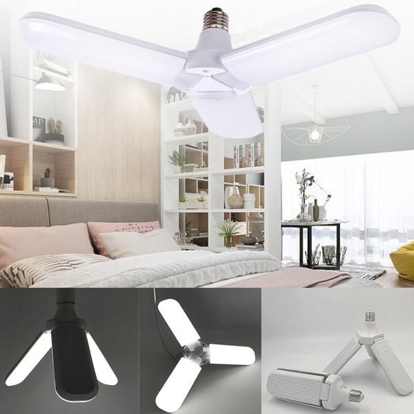 

bulbs led bulb e27 foldable fan blade light angle adjustable lamp high bright 45w 60w 110v 220v ceiling for home garage
