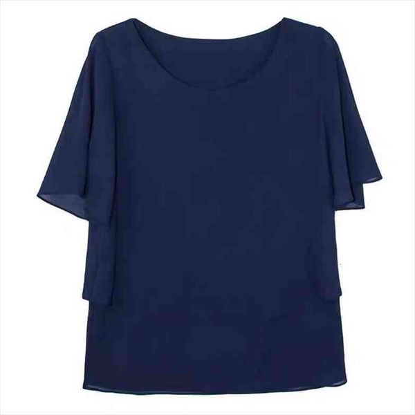 

korean style blouses fashion summer short sleeve office lady women streetwear plus size chiffon shirts 6xl 7xl 8xl, White