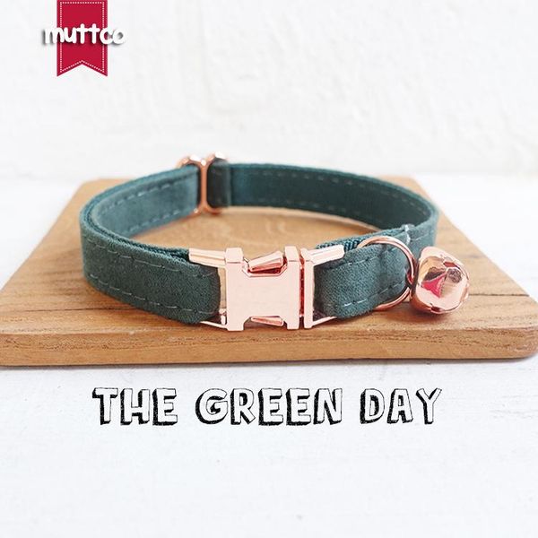 

cat collars & leads muttco retail with rose gold metal buckle collar for the green day design 2 sizes ucc019m