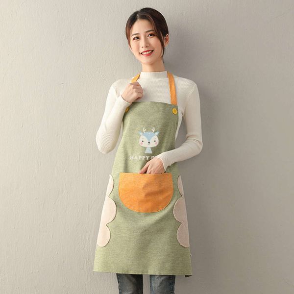 

erasable hand apron women's water and oil proof kitchen household thin summer super lovely korean fashion