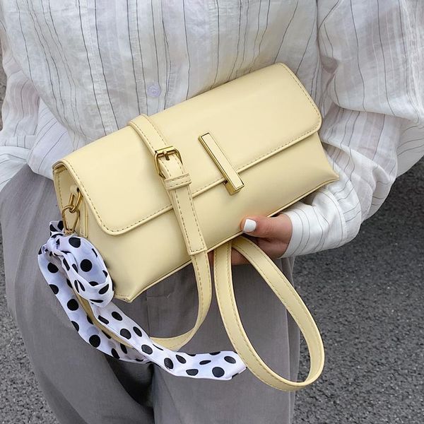 

evening bags handbag 2021 fashion female tote bag quality pu leather women's designer ribbon shoulder messenger