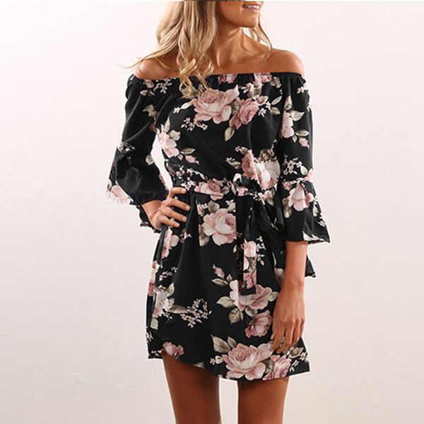 

korean fashion clothing dress slash neck pencil print suits puff sleeve above knee shorts dresses butterfly romper for women 2021 summer sty, White;black