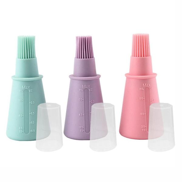 

tools & accessories 3 pcs silicone oil brush baking brushes liquid pen cake butter bread pastry bbq utensil safety basting