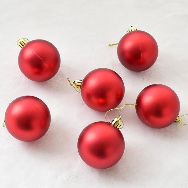 

party decoration 6pcs christmas tree balls matte colored hanging shop decorations