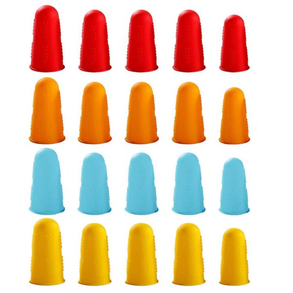 

20pcs silicone finger guard non-slip grips glue guns covers disposable gloves