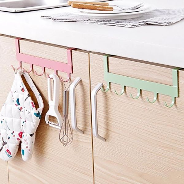 

kitchen cabinet door back hooks multifunctional bathroom stainless steel & rails