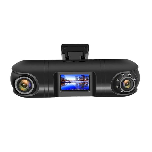 

driving recorder, dual cameras, adjustable viewing angle, lcd display car dvr dvrs