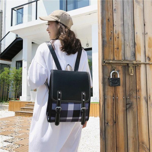 

school bags for women backpack lattice high mochila bolsa
