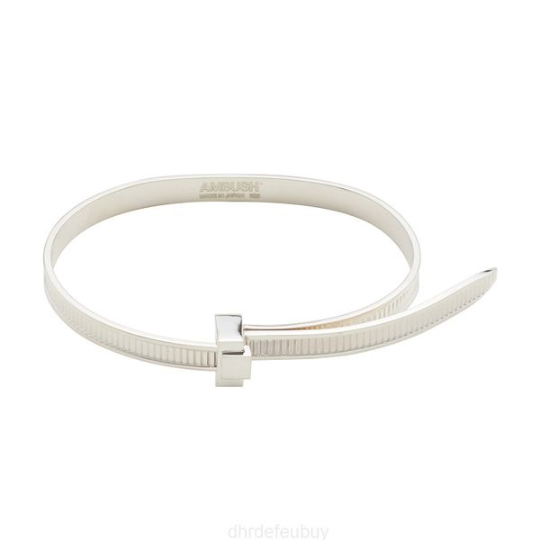 

2022 new ambush hip hop chain simple personality 925 sterling silver easy pull bracelet niche fashion adjustable personal gift for women bra, Black