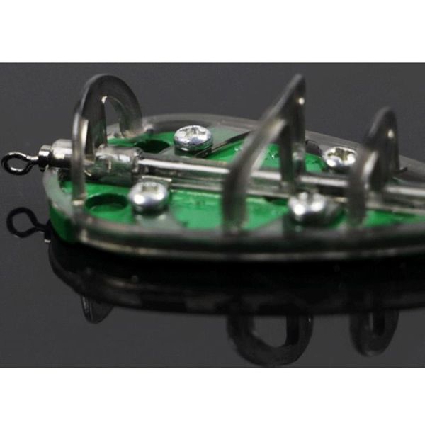 

4pcs inline method feeders bait moulding cap portable lead fishing lure cage for carp fish tackle pesca iscas tool hooks