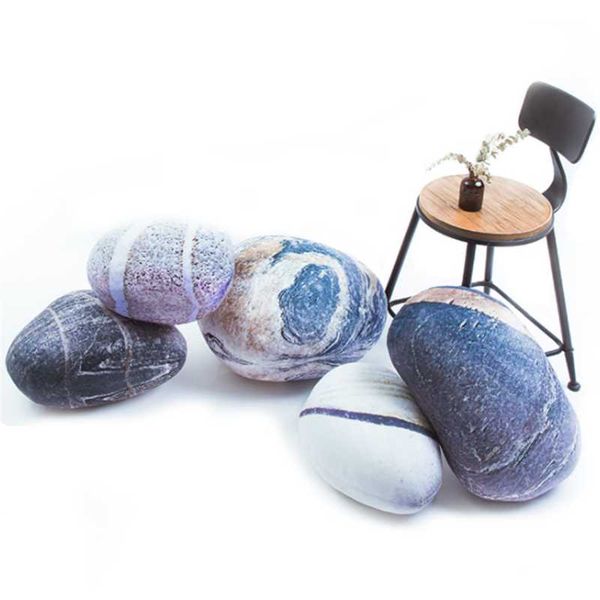 

pillow 6pcs pebble stone plush toy children's room simulation baby doll toys home decor bedding for kids gifts