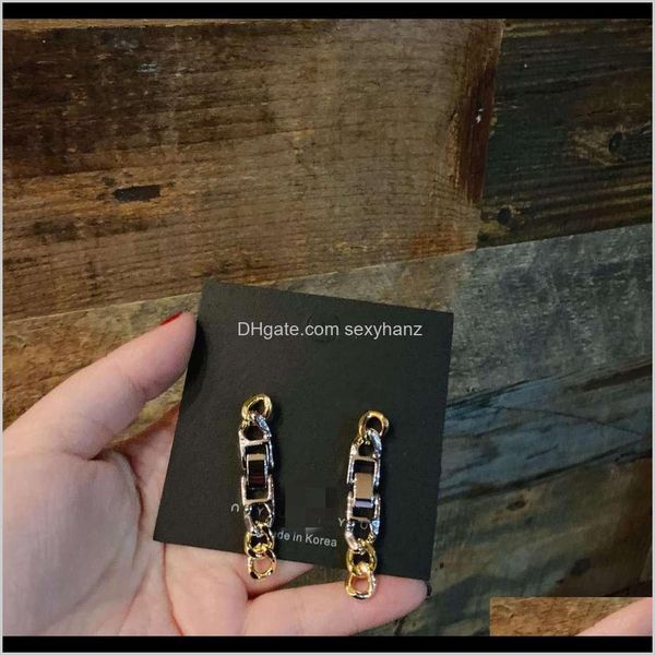 

dangle & chandelier jewelry drop delivery 2021 the same fashion metal and earrings of dongdamen, south korea imznv, Silver