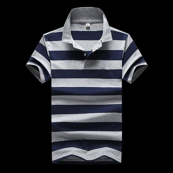 

lightweight shirt mens polos cotton short sleeve summer striped refreshing breathable, White;black
