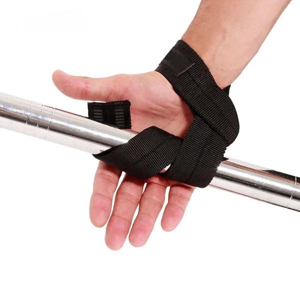 

wrist support 2 pcs / lot sports professional adjustable weight lifting bodybuilding wristband gym strap protection, Black;red
