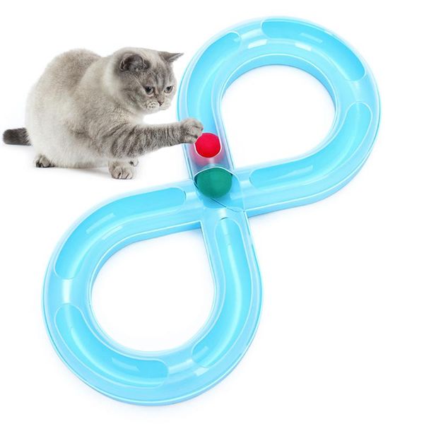 

creative cat toy ball pet toys intelligence play disc tracks turntable interactive products for kitten