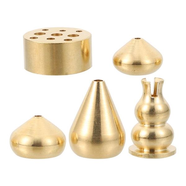 

fragrance lamps 5pcs exquisite copper incense stands home burning holders