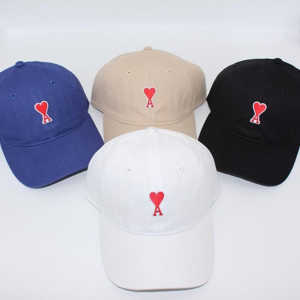 

wide brim hats ami love embroidered hardcurved cap baseball casual son sun summer men and women, Blue;gray